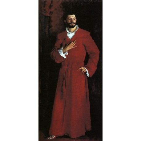 Dr. Samuel Jean Pozzi at Home 1881by John Singer Sargent - Art gallery oil painting reproductions