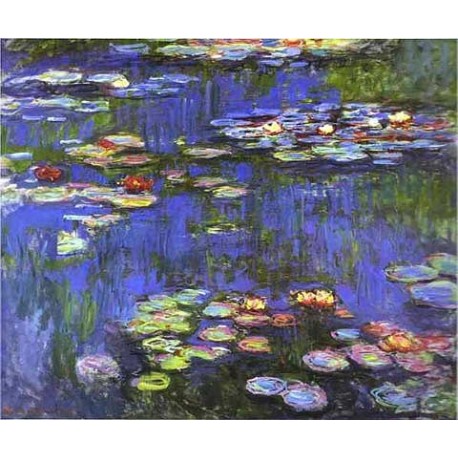 Water Lilies 4 by Claude Oscar Monet - Art gallery oil painting...