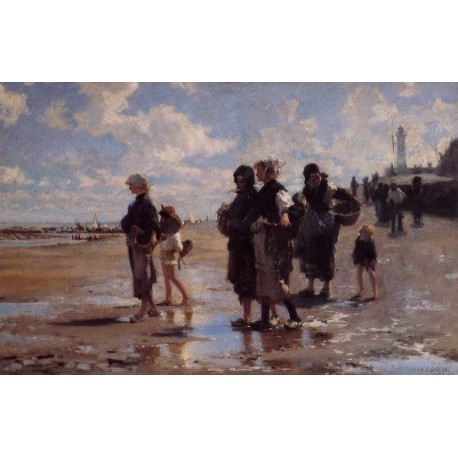 Oyster Gatherers of Cancale 1878 by John Singer Sargent - Art...