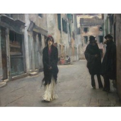 Street in Venice 1882 by John Singer Sargent - Art gallery oil...