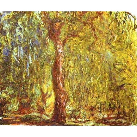 Weeping Willow by Claude Oscar Monet - Art gallery oil painting...