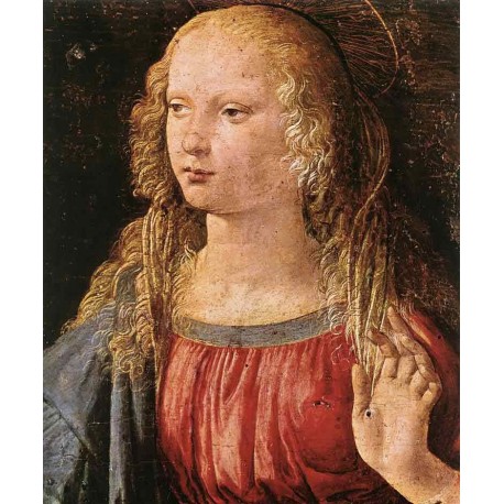 Annunciation-detail 3 by Leonardo Da Vinci-Art gallery oil painting reproductions