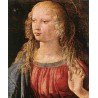 Annunciation-detail 3 by Leonardo Da Vinci-Art gallery oil...