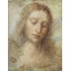 Head of Christ by Leonardo Da Vinci - Art gallery oil painting reproductions