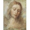 Head of Christ by  Leonardo Da Vinci - Art gallery oil painting...
