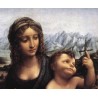 Madonna with the Yarnwinder detail by Leonardo Da Vinci-Art...