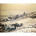 Winter at Giverny by Claude Oscar Monet - Art gallery oil painting...