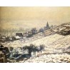 Winter at Giverny by Claude Oscar Monet - Art gallery oil painting...