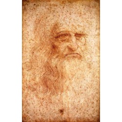 Self Portrait by Leonardo Da Vinci-Art gallery oil painting...