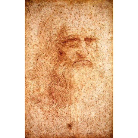 Self Portrait by Leonardo Da Vinci-Art gallery oil painting...
