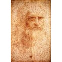 Self Portrait by Leonardo Da Vinci-Art gallery oil painting...