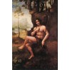 St John in the Wilderness by Leonardo Da Vinci-Art gallery oil...
