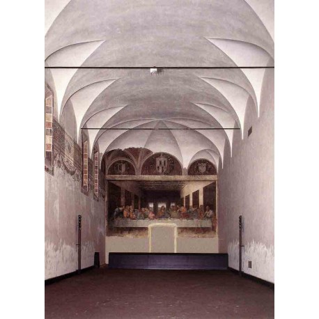 The Refectory with the Last Supper by Leonardo Da Vinci-Art...