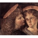 The Baptism of Christ by Leonardo Da Vinci-Art gallery oil...