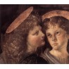 The Baptism of Christ by Leonardo Da Vinci-Art gallery oil painting reproductions