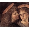 The Baptism of Christ by Leonardo Da Vinci-Art gallery oil...