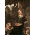 Virgin of the Rocks, detail by Leonardo Da Vinci-Art gallery oil...