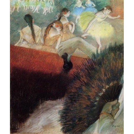 At the Ballet by Edgar Degas-Art gallery oil painting reproductions
