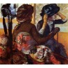 At the Milliners by Edgar Degas-Art gallery oil painting reproductions