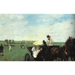 At the Races in the Country by Edgar Degas-Art gallery oil painting reproductions