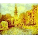 Zuiderkerk in Amsterdam by Claude Oscar Monet - Art gallery oil...