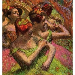 Ballerinas Adjusting Their Dresses by Edgar Degas - Art gallery...