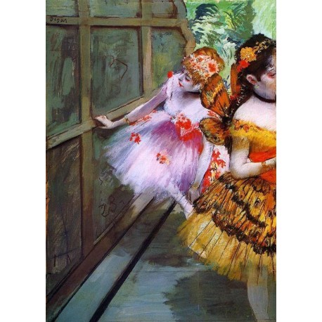 Ballet Dancers in Butterfly Costumes detail by Edgar Degas- Art gallery oil painting reproductions