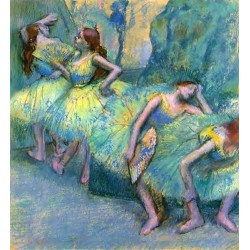 Ballet Dancers in the Wings by Edgar Degas- Art gallery oil...