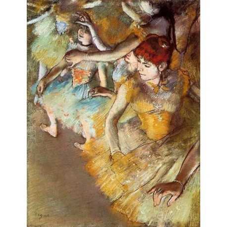 Ballet Dancers on the Stage by Edgar Degas- Art gallery oil painting reproductions