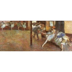 Ballet Rehearsal 1891 by Edgar Degas-Art gallery oil painting...