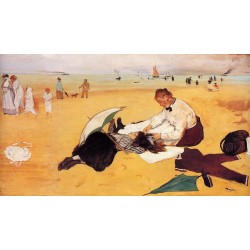 Beach Scene by Edgar Degas - Art gallery oil painting reproductions