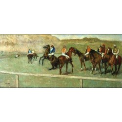 Before the Start I by Edgar Degas - Art gallery oil painting...