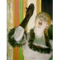 Cafe Concert Singer by Edgar Degas - Art gallery oil painting...