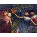 Dancer and Tambourine by Edgar Degas - Art gallery oil painting...