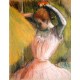 Dancer Arranging Her Hair by Edgar Degas - Art gallery oil painting reproductions