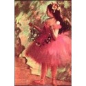 Dancer in a Rose Dress by Edgar Degas - Art gallery oil painting...