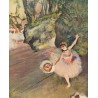 Dancer with a Bouquet of Flowers by Edgar Degas - Art gallery oil painting reproductions