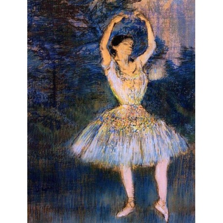 Dancer with Raised Arms by Edgar Degas - Art gallery oil painting...