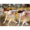 Dancers Bending Down by Edgar Degas - Art gallery oil painting...
