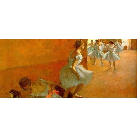 Dancers Climbing the Stairs by Edgar Degas - Art gallery oil...