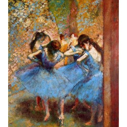 Dancers in Blue by Edgar Degas - Art gallery oil painting...