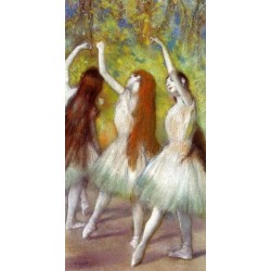 Dancers in Green by Edgar Degas - Art gallery oil painting...