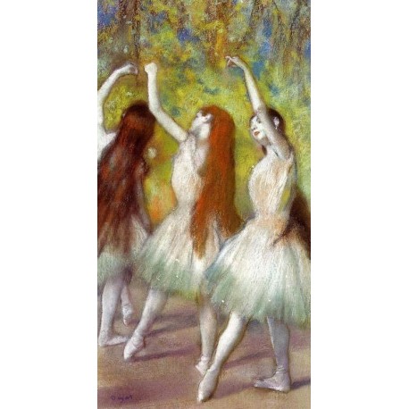 Dancers in Green by Edgar Degas - Art gallery oil painting...