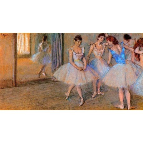 Dancers in the Studio by Edgar Degas - Art gallery oil painting reproductions