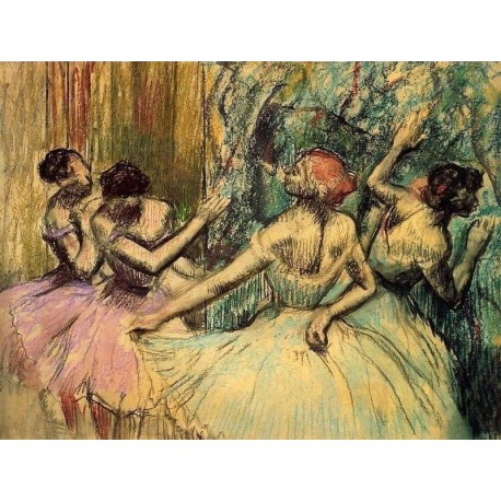 Dancers in the Wings by Edgar Degas - Art gallery oil painting...