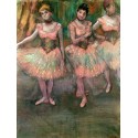Dancers Wearing Salmon Coloured Skirts by Edgar Degas - Art...