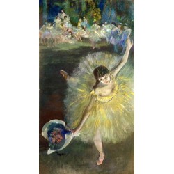 End of an Arabesque by Edgar Degas - Art gallery oil painting...