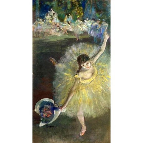 End of an Arabesque by Edgar Degas - Art gallery oil painting...