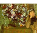 Madame Valpincon with Chrysanthemums by Edgar Degas - Art gallery...