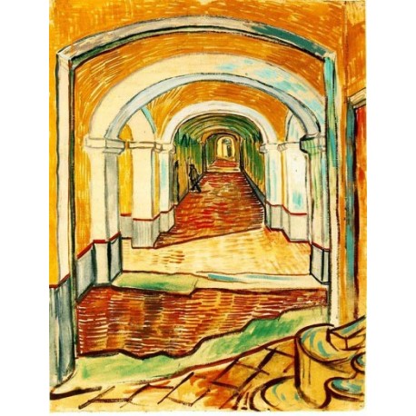 Corridor in the Asylum by Vincent Van Gogh